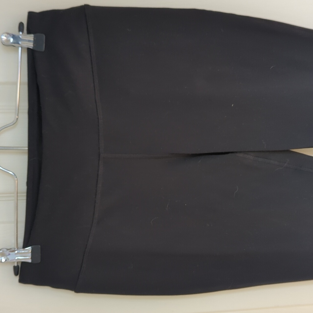 Gaiam black leggings with sheer cutout